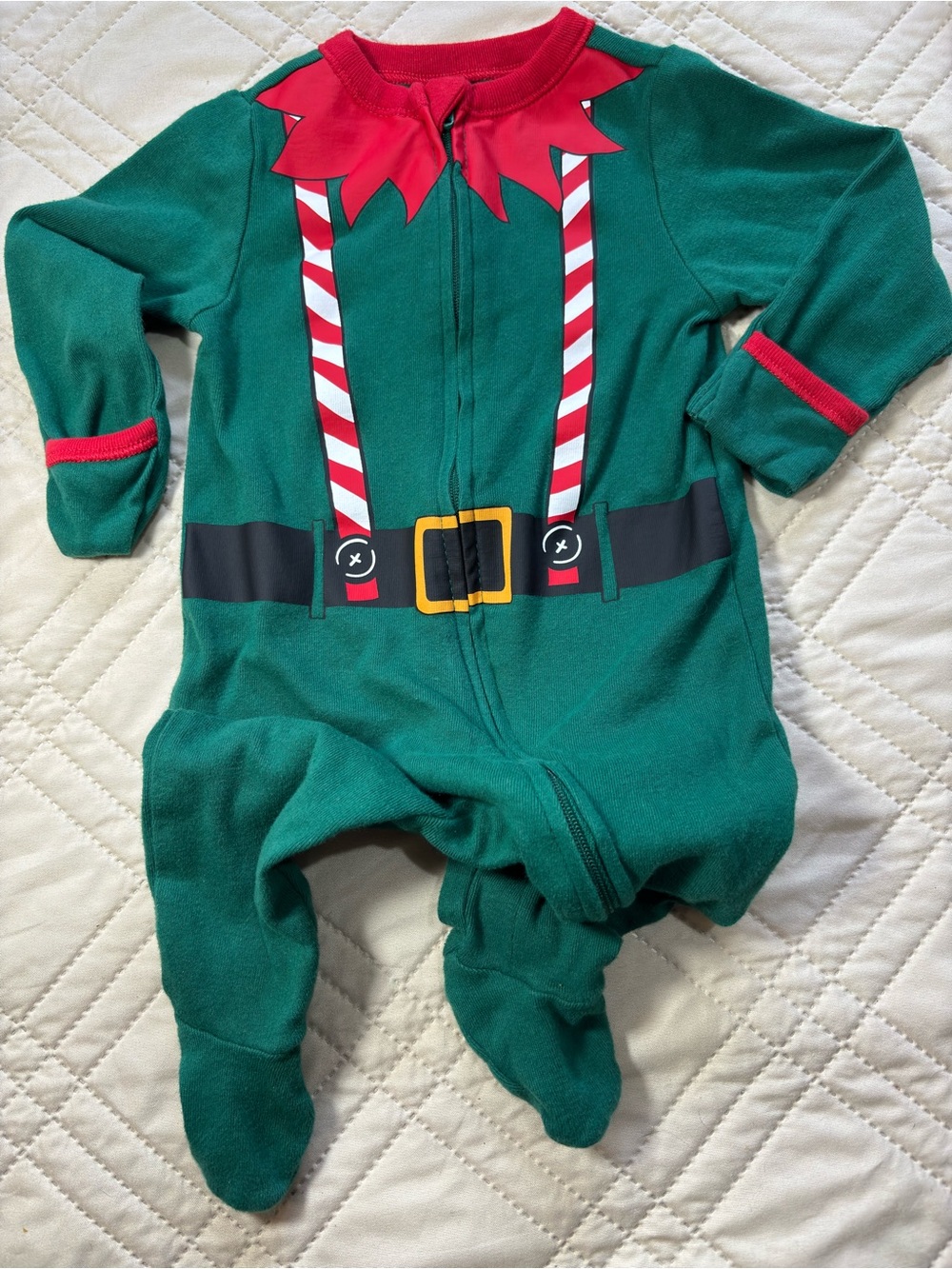Old Navy 6-9M Festive Elf Outfit